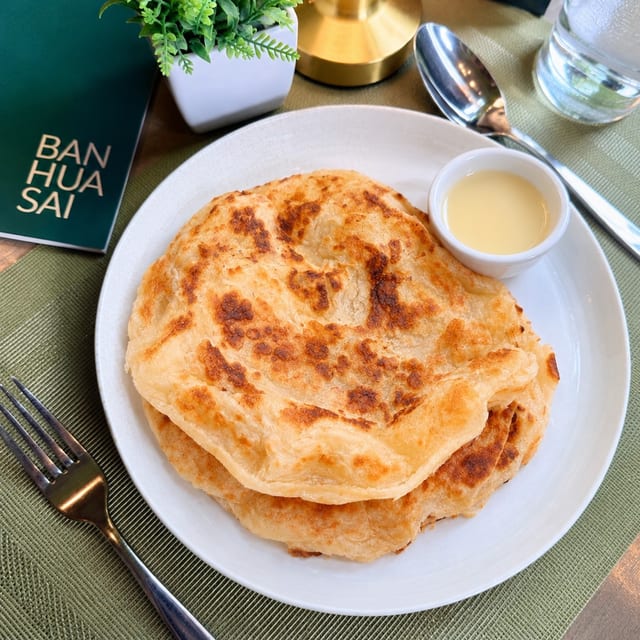 Thai Roti with Condensed Milk.