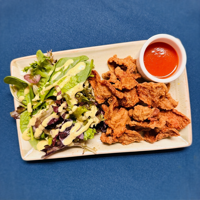 Fried Oven-Dried Pork.