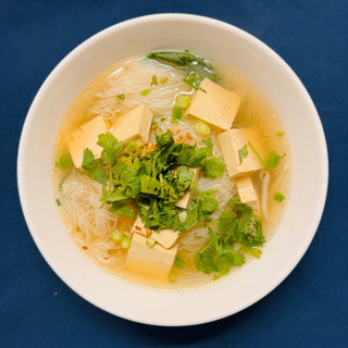 Vermicelli Noodle Soup with Tofu & Veggies