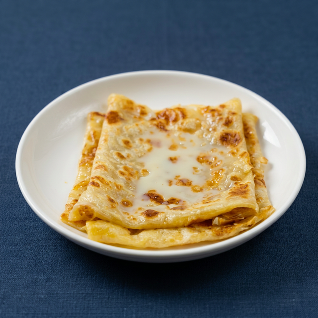 Thai Roti with Condensed Milk.